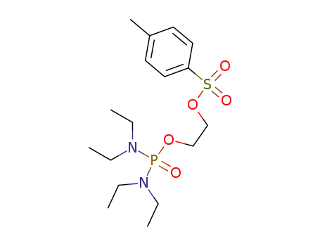Molecular Structure of 158382-40-2 (2-<(p-tolylsulfonyl)oxy>ethyl N,N,N',N'-tetraethylphosphorodiamidate)