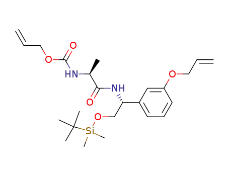 {(S)-1-[(R)-1-(3-Allyloxy-phenyl)-2-(tert-butyl-dimethyl-silanyloxy)-ethylcarbamoyl]-ethyl}-carbamic acid allyl ester