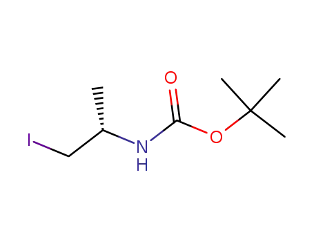 Molecular Structure of 446060-78-2 (tert-Butyl [(R)-2-iodo-1-Methylethyl]carbaMate)