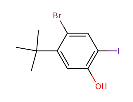 4-bromo-5-tert-butyl-2-iodophenol