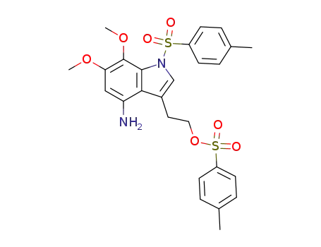 Toluene-4-sulfonic acid 2-[4-amino-6,7-dimethoxy-1-(toluene-4-sulfonyl)-1H-indol-3-yl]-ethyl ester