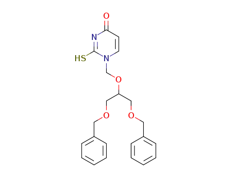 1-{[1,3-bis-(benzyloxy)-2-propoxy]methyl}-2-thiouracil