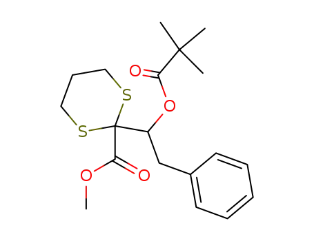 2-[1-(2,2-Dimethyl-propionyloxy)-2-phenyl-ethyl]-[1,3]dithiane-2-carboxylic acid methyl ester