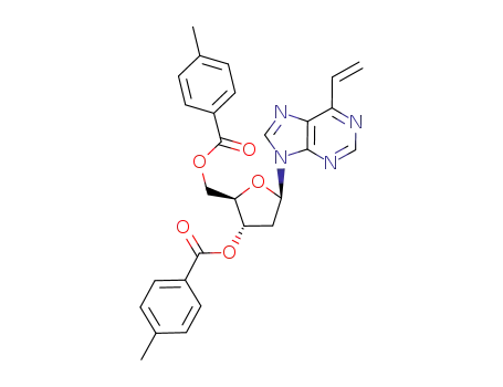 6-vinyl-9-(2-deoxy-3,5-di-O-p-toluoyl-β-D-erythro-pentofuranosyl)purine
