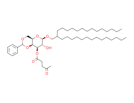 4-Oxo-pentanoic acid (4aR,6R,7R,8R,8aS)-7-hydroxy-2-phenyl-6-(2-tetradecyl-hexadecyloxy)-hexahydro-pyrano[3,2-d][1,3]dioxin-8-yl ester
