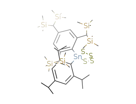 4-(2,4,6-triisopropylphenyl)-4-{2,4,6-tris(bis(trimethylsilyl)methyl)phenyl}-1,2,3,4,5-tetrathiastannolane