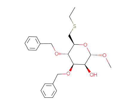 methyl 3,4-di-O-benzyl-6-deoxy-6-ethylthio-α-D-mannopyranoside