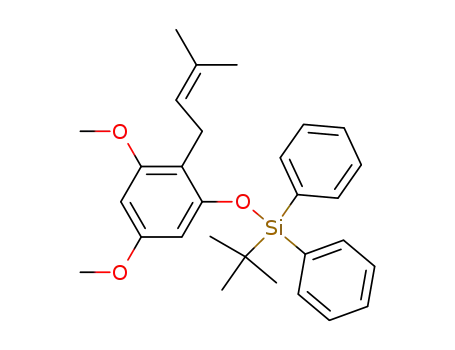 tert-Butyl-[3,5-dimethoxy-2-(3-methyl-but-2-enyl)-phenoxy]-diphenyl-silane