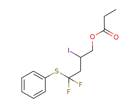 propionic acid 4,4-difluoro-2-iodo-4-phenylsulfanylbutyl ester
