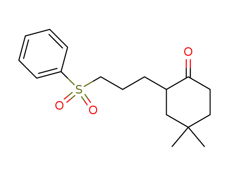 Cyclohexanone, 4,4-dimethyl-2-[3-(phenylsulfonyl)propyl]-