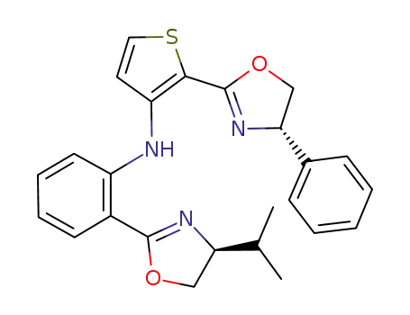 [2-((4S)-4-isopropyl-4,5-dihydrooxazol-2-yl)-phenyl][2-((4S)-4-phenyl-4,5-dihydrooxazol-2-yl)-thiophene-3-yl]amine