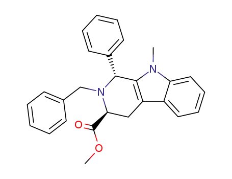 (1R,3S)-2-Benzyl-9-methyl-1-phenyl-2,3,4,9-tetrahydro-1H-β-carboline-3-carboxylic acid methyl ester