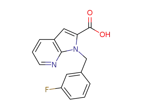 1H-Pyrrolo[2,3-b]pyridine-2-carboxylic acid, 1-[(3-fluorophenyl)methyl]-