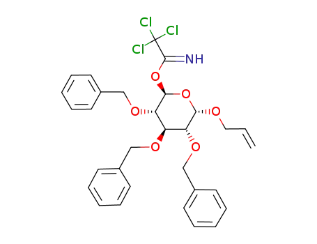 2,2,2-Trichloro-acetimidic acid (2S,3S,4R,5R,6S)-6-allyloxy-3,4,5-tris-benzyloxy-tetrahydro-pyran-2-yl ester