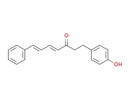 Molecular Structure of 562810-28-0 (4,6-Heptadien-3-one, 1-(4-hydroxyphenyl)-7-phenyl-, (4E,6E)-)