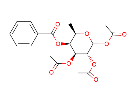 acetyl 4-O-benzoyl-2,3-di-O-acetyl-6-deoxy-D-galactopyranoside