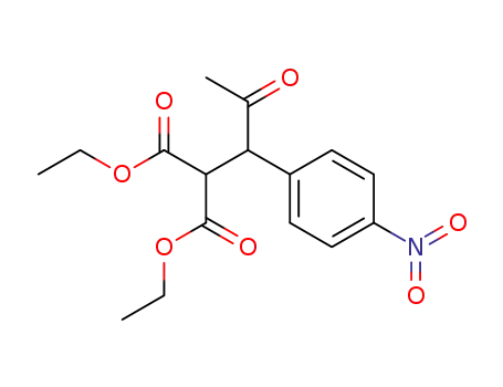 Molecular Structure of 117903-12-5 (Propanedioic acid, [1-(4-nitrophenyl)-2-oxopropyl]-, diethyl ester)