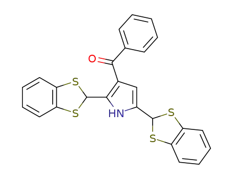 2,5-bis(1,3-benzodithiol-2-yl)-3-benzoylpyrrole