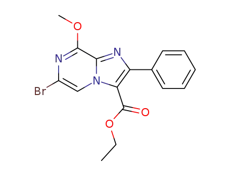 Imidazo[1,2-a]pyrazine-3-carboxylic acid,
6-bromo-8-methoxy-2-phenyl-, ethyl ester