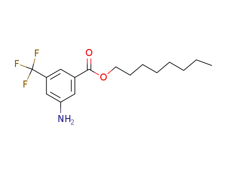 Molecular Structure of 156832-31-4 (octyl 3-amino-5-(trifluoromethyl)benzoate)