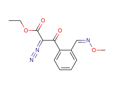 (Z)-Ethyl 2-diazo-3-oxo-3-<2-((methoxyimino)methyl)phenyl>propionate