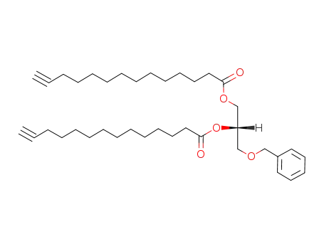 Molecular Structure of 149221-81-8 (1,2-di-O-(13-tetradecyn-1-ol)-3-benzyl-sn-glycerol)