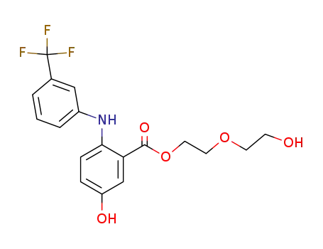 Benzoic acid, 5-hydroxy-2-((3-(trifluoromethyl)phenyl)amino)-, 2-(2-hydroxyethoxy)ethyl ester