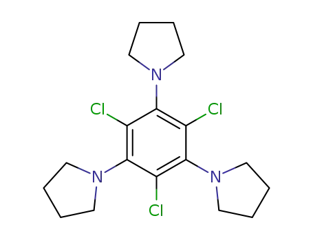Pyrrolidine, 1,1',1''-(2,4,6-trichloro-1,3,5-benzenetriyl)tris-