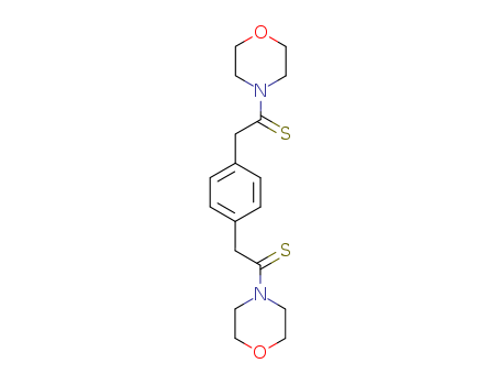 Morpholine,4,4'-[1,4-phenylenebis(1-thioxo-2,1-ethanediyl)]bis- (9CI) cas  30038-80-3