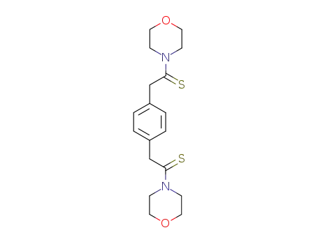 Morpholine,4,4'-[1,4-phenylenebis(1-thioxo-2,1-ethanediyl)]bis- (9CI)