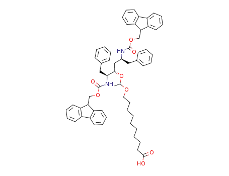 10-<1'-<<(2''S,3''S,5''S)-2'',5''-bis<(fluorenylmethyloxycarbonyl)amino>-1'',5''-diphenylhex-3''-yl>oxy>ethoxy>decanoic acid