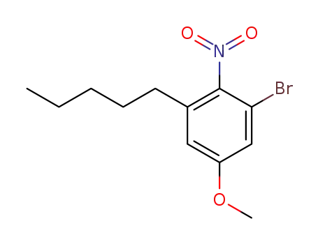 3-bromo-4-nitro-5-pentylphenol methyl ether