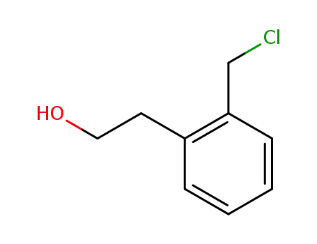 Molecular Structure of 185898-93-5 (Benzeneethanol, 2-(chloromethyl)- (9CI))