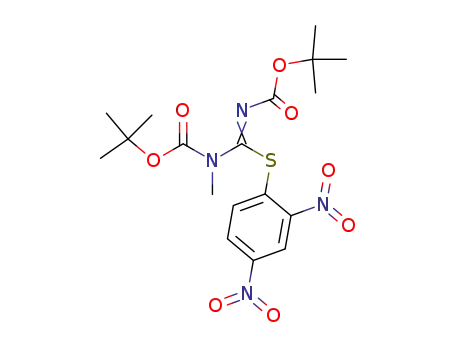 carbamic acid, methyl-<<<(1,1-dimethylethoxy)carbonyl>imino><(2,4-dinitrophenyl)thio>methyl>-1,1-dimethylethyl ester