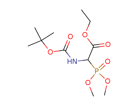 Acetic acid, [[(1,1-dimethylethoxy)carbonyl]amino](dimethoxyphosphinyl)-, ethyl ester