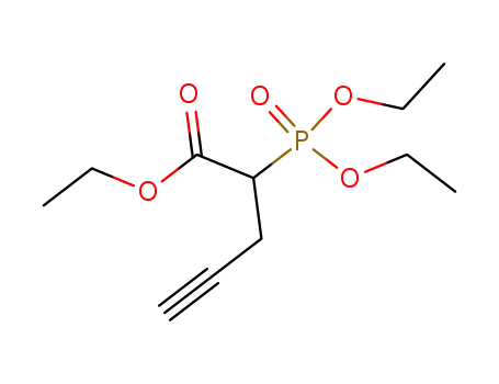 Molecular Structure of 26199-74-6 (TRIETHYL ALPHA-PROPARGYLPHOSPHONOACETATE)