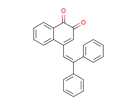 Molecular Structure of 188677-23-8 (1,2-Naphthalenedione, 4-(2,2-diphenylethenyl)-)