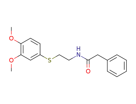 Benzeneacetamide, N-[2-[(3,4-dimethoxyphenyl)thio]ethyl]-