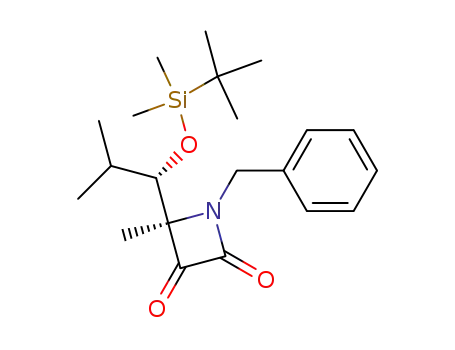 (R)-1-Benzyl-4-[(S)-1-(tert-butyl-dimethyl-silanyloxy)-2-methyl-propyl]-4-methyl-azetidine-2,3-dione