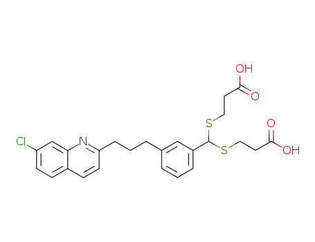 Propanoic acid,
3,3'-[[[3-[3-(7-chloro-2-quinolinyl)propyl]phenyl]methylene]bis(thio)]bis-