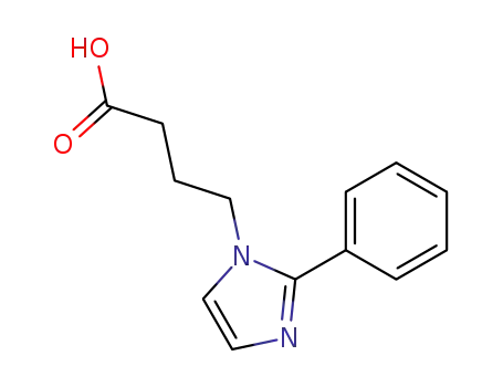 Molecular Structure of 198549-10-9 (4-(2-phenylimidazol-1-yl)butanoic acid)