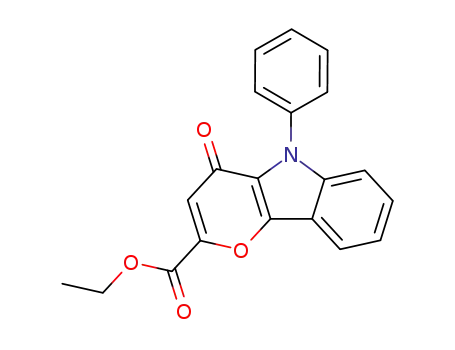 ethyl-4,5-dihydro-4-oxo-5-phenylpyrano[3,2-b]indole-2-carboxylate