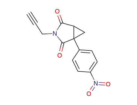 Molecular Structure of 93610-02-7 (3-Azabicyclo[3.1.0]hexane-2,4-dione, 1-(4-nitrophenyl)-3-(2-propynyl)-)
