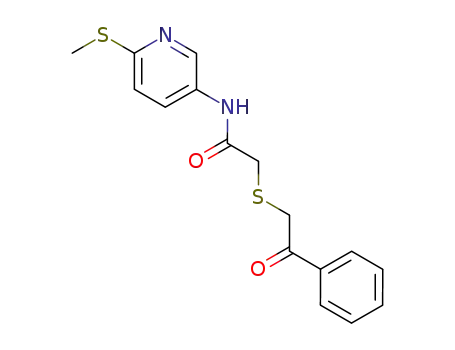 N-(6-Methylsulfanyl-pyridin-3-yl)-2-(2-oxo-2-phenyl-ethylsulfanyl)-acetamide