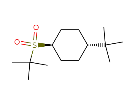 Cyclohexane, 1-(1,1-dimethylethyl)-4-[(1,1-dimethylethyl)sulfonyl]-,
trans-