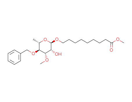 8-(methoxycarbonyl)octyl 4-O-benzyl-3-O-methyl-α-L-rhamnopyranoside