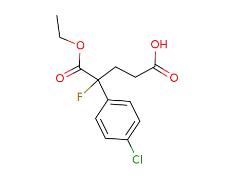 2-(4-chlorophenyl)-2-fluoro-pentanedioic acid 1-ethyl ester