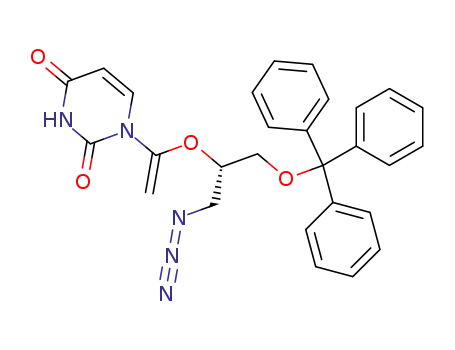 3'-Azido-2',3'-dideoxy-5'-O-(triphenylmethyl)-2',3'-secouridin-1'-ene