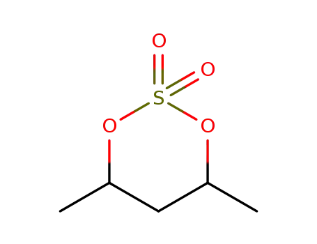 Molecular Structure of 63082-73-5 (1,3,2-Dioxathiane, 4,6-dimethyl-, 2,2-dioxide)
