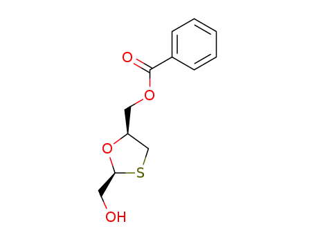 (-)-<2S(2α,5α)>-1,3-oxathiolane-2,5-dimethanol 5-benzoate